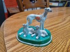 Vintage Bone China Shiken Miniature Greyhounds whippets