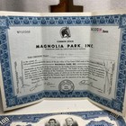 Set Of  3  Vintage Stock Certificates  