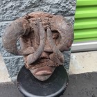 12   10   12  Dan Guere War Mask  Many Horns Huge 16  1900s