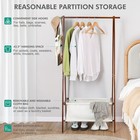 Clothing Rack Foldable Clothes Hanging Stand With Cloth Storage Bag For Laund   