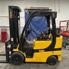 2018 Yale Glc060vx 6000lb Used Forklift Lp Gas Triple Mast Sideshift 3852 Hours