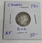 1910 Canada 10 Cent Silver Dime Coin