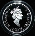Canada 1999 October  0 925  Silver  Proof  25  Cent  Coin 