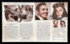 Mgm Gone With The  Wind 1939 Original Movie Herald  Clark Gable  Vivien Leigh