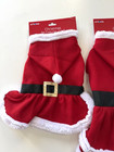 Pet Santa Dog Costume Suit Christmas Holiday Dress Up Size Small  Medium At Home