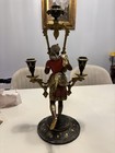 18 Century Louis Xvi Rococo Antique Bronze  French Candleholder  