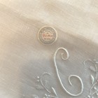 Vtg Nwt Bridal Wedding Handkerchief Embroidered  Madeira Monogram    c  Irishlinen
