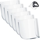  6 Pcs Clear Face Shield Replacement For Grinding And Cutting Aluminum Edge
