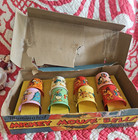1930 s Walt Disney Mickey Minnie Mouse Donald  Christmas Bells In Original Box