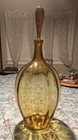 Huge Honey Blenko Decanter   6951 With Stopper And Vertical Optics 24 Inch Mint
