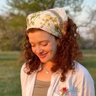 New Wazoo Gear White Foraging Medicinal Plants Outdoors Bandana Handkerchief