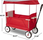 3 In 1 Ez Fold Stroller Wagon With Canopy And Adjustable Handle