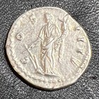 Ancient Roman Silver Denarius Antoninus Pius  ad 138-161  C 150 Ad     Standing Fi