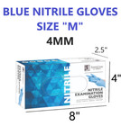 Exam Gloves  4 Mil  Disposable Latex-free Plastic Gloves Size M
