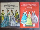 Vtg Victorian Fashion Paper Dolls Doll Books Book Godey s Harper s Bazar Uncut