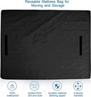 Mattress Bag For Moving Waterproof Storage Reusable Zippers Bags Color Size Opt