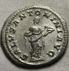 Rare Genuine Ancient Roman Coin Silver Antoninianus Elagabalus 221 Salus Serpent
