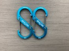 S-biner  Size 3  Blue Nite Ize  Double Gated Carabiner Clip  Stainless Steel X2