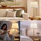 21  Farmhouse Table Lamps Set Of 2  Vintage Bedside For 21   Beige