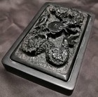 Japanese Ink Stone Vintage Antique Suzuri Sumi Grinder Dragon Sculpture 1 3kg