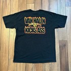 Vintage Van Halen Van Halen Kicks Ass Black Fire Flames T Shirt 2xl Xxl