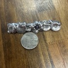 Floral Sterling Silver Amethyst Bead Flower Brooch Lapel Pin 7 51 Grams