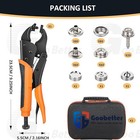 Snap Setter Tool Heavy Duty Snap Fastener Tool Kit For Boat Cover Canvas Leather