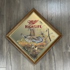 Miller High Life Wildlife Series Frame Breweriana Advertising Mirror First Flush