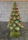 Vtg 1960s Mcm Green Ceramic Light Up Christmas Tree Raymond Lamp Company 17 