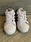 Adidas Superstar J Shoes Youth Size 4 White Black Shell Toe Sneakers Fu7712