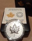 2022 Silver Maple Leaf Ultrahigh Relief Sml  20 1oz Puresilver Proof Canada Coin