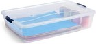 42 Quart Stackable Plastic Storage Container Organizer    4 Pack
