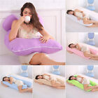 U Shaped Pregnancy Pillow Maternity Full Body Pillow For Body Support With Cover