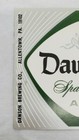 Vintage  dawson Sparkling Ale  Unused 1quart Bottle Labels Allentown pa  Usa