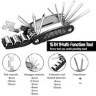 Bike Tire Repair Tool Kit With Tire Pump  Portable Repair Tool Accessories Set