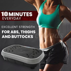 Waver Vibration Plate Exercise Machine Whole Body Fitness Vibrat Platform Music
