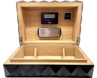Colibri Quasar Desktop 40-45 Black Cigar Humidor Original Packaging - New In Box
