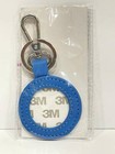 Planet Earth Leather Key Fob Round For Handpainted Needlepoint Canvas