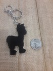 Orange Llama Rubber Keychain