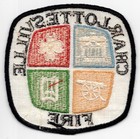 Patch Charlottesville  albemarle County  Va C1970 Fire Department Vintage 4x4   