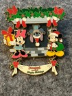 Disney Dlr Happy Holidays Mickey Minnie Stitch Fireplace Jumbo Christmas Pin