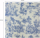 Cloth Napkins - Set Of 12-100  Cotton Reusable Napkin - Country French Toile Din
