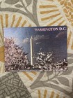 Postcard Lot  3   Washington Monument  Cherry Blossoms lincoln  Metallic