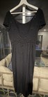 Vintage    bombshell     Mad Men Early 60s Black Beaded Rhinestone Cocktail  Dress 