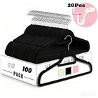 Segawe Velvet Hangers Premium Non-slip Flocked Clothes Hangers