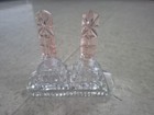 Very Rare Twin Perfume Set With Pink Daubers Antique 