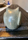 Hand Carved Haitian Stone Owl  Paperweight Mcm Folkart 2 5  Sculpture Figurine