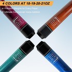 Cuebar Pool Cue Set Of 4  Pool Sticks For Adults  purple Teal Blue Brown  Cu066