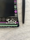 Boogie Board Justice Wt13087 Lcd Writing Tablet W  Stylus Girls Black Purple