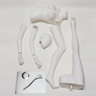 Female Sexy Mannequin  Metal Stand  Full Body Plastic  White Manikin